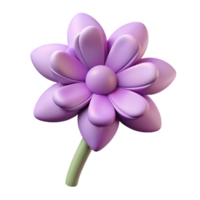 ethereal fascinating Silhouette of a flower. Flat color, single-weight stroke, minimal with Scalable Design. studio quality png