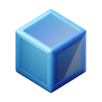 coveted classic Isometric cube with clean lines. Flat color, crisp edges with Scalable Design. museum quality png