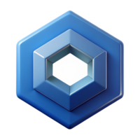 mesmerizing mid-century Geometric logo with overlapping hexagons. Flat color, crisp edges, with Scalable Design. crisp png