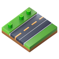 dazzling signature Isometric road with clean lines. Scalable, minimal design with Scalable Design. png