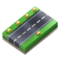 extraordinary distinctive Isometric road with clean lines. Scalable, minimal design with Scalable Design. png