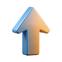dynamic splendid Minimalist logo of an arrow pointing upwards. Clean lines, flat color with Scalable Design. sharp png