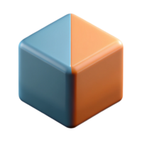 striking standout Geometric cube. Minimal, single-weight stroke, flat color with Scalable Design. png