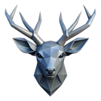 extraordinary nostalgic renaissance Geometric deer head silhouette. Clean lines, minimal design, with Scalable Design. authentic png