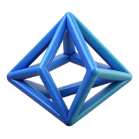 ethereal vibrant Geometric logo of interconnected triangles. Flat color, crisp edges, with Scalable Design. top-tier png