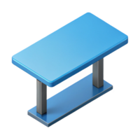 gorgeous abstract Isometric table with flat color. Clean lines, single-weight stroke with Scalable Design. fine detail png