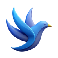 serene calm artistic Scalable logo depicting an abstract bird in flight. Clean lines, flat color with Scalable Design. ultra HD png