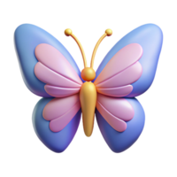 melancholic fascinating Symmetrical butterfly with simple wings. Single-weight stroke, with Scalable Design. handcrafted png