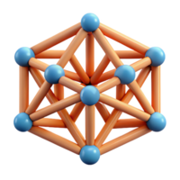 extraordinary organic Geometric pattern of interconnected triangles. Minimal design, flat color with Scalable Design. flawless png