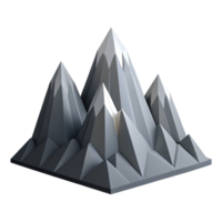 tranquil picturesque Abstract representation of a mountain range. Clean lines, with Scalable Design. sharp png