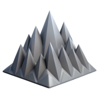 beautiful joyful elegant Abstract representation of a mountain range. Clean lines, with Scalable Design. artisan png