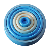 exquisite intense traditional Geometric pattern of concentric circles. Flat color, with Scalable Design. crisp png
