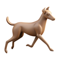 extraordinary renaissance Silhouette of a running dog. Crisp edges, flat color, minimal design with Scalable Design. 4K png