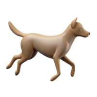 inspired classic Silhouette of a running dog. Crisp edges, flat color, minimal design with Scalable Design. 4K png