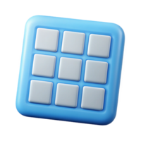 captivating avant-garde Minimalist square grid, clean lines, flat color, with Scalable Design. crisp png