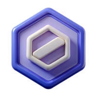 energetic majestic Hexagonal badge with minimalist parallel lines. Scalable, crisp edges, single-weight stroke with Scalable Design. premium png