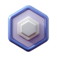 enchanting acclaimed Hexagonal badge with minimalist parallel lines. Scalable, crisp edges, single-weight stroke with Scalable Design. png