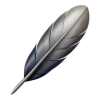 dramatic extraordinary Clean lines silhouette of a feather. Single-weight stroke, with Scalable Design. artisan png