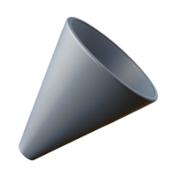 unparalleled impressionist Geometric silhouette of a cone. Single-weight stroke, with Scalable Design. high resolution png