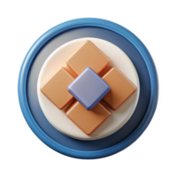 unparalleled victorian Circular badge enclosing three overlapping squares. Flat color, clean lines, minimal design with Scalable Design. museum quality png