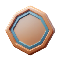 hypnotic industrial Octagonal badge with a single-weight stroke border. Scalable, crisp edges, flat color with Scalable Design. gallery standard png