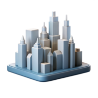 alluring playful avant-garde Silhouette of a cityscape. Minimal, flat color with Scalable Design. handcrafted png