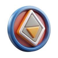 mesmerizing retro Triangular badge with three concentric triangles inside. Minimal, scalable, flat color with Scalable Design. precision png
