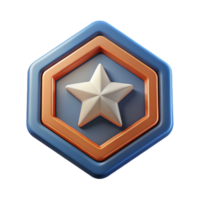 mysterious beautiful Pentagon badge with a five-pointed star inside. Clean lines, crisp edges, single-weight stroke with Scalable Design. perfect clarity png
