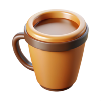 celebrated creative Single-weight stroke outline of a coffee cup. Crisp edges, flat color with Scalable Design. sharp png