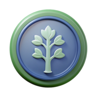 enchanting distinctive Circular badge with a stylized tree silhouette. Minimal design, flat color, with Scalable Design. png