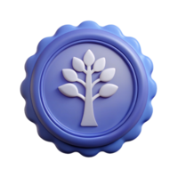 enchanting ethereal gothic Circular badge with a stylized tree silhouette. Minimal design, flat color, with Scalable Design. high quality png
