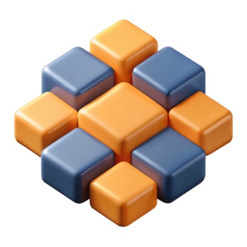 fascinante reflexivo resumen un simétrico arreglo de rectángulos, crujiente bordes, plano color, con escalable diseño. detallado png