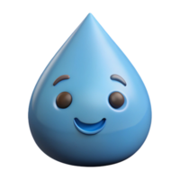 spectacular creative Teardrop-shaped raindrop character with a simple smile. Scalable, crisp edges with Scalable Design. high quality png
