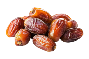 Close up view of a pile of delicious dates. png