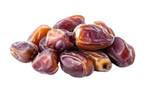 Close up view of a cluster of dried dates. png