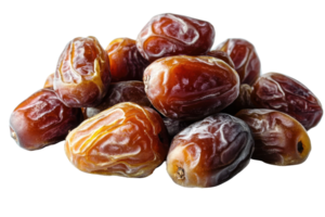 Close up view of a pile of dried dates png