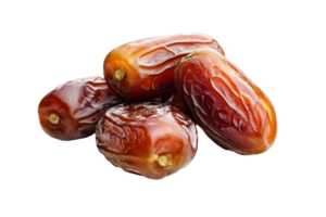 Close-up view of several plump dates clustered together. png