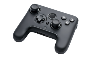 Modern, gray controller with various buttons. png