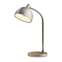 Modern desk lamp with a brushed metal finish. png
