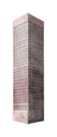 Modern skyscraper with grid pattern windows towering architecture design png
