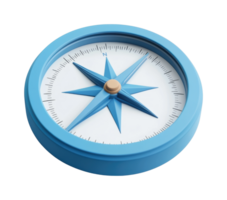 azul circular Brújula con de ocho puntas estrella diseño para navegación png