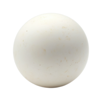 Smooth round white sphere with subtle texture png