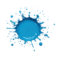Blue paint splash exploding in mid-air capturing dynamic abstract art png