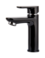 Sleek modern chrome faucet with high-gloss finish and ergonomic design png