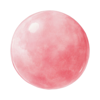 Glossy pink bubble surface with soft texture and shiny reflection png