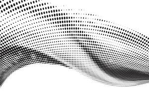 A wave with black dotted and white background vector