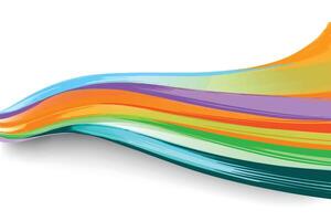 Abstract colorful business flowing wave background vector