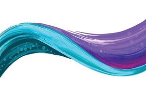 Abstract colorful elegant flowing creative wave background vector