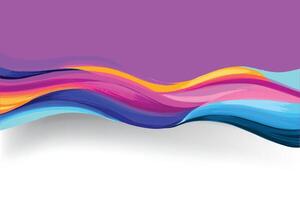 Abstract colorful business flowing wave vector