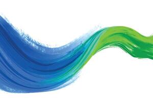Abstract colorful flowing wave lines isolated on white background vector